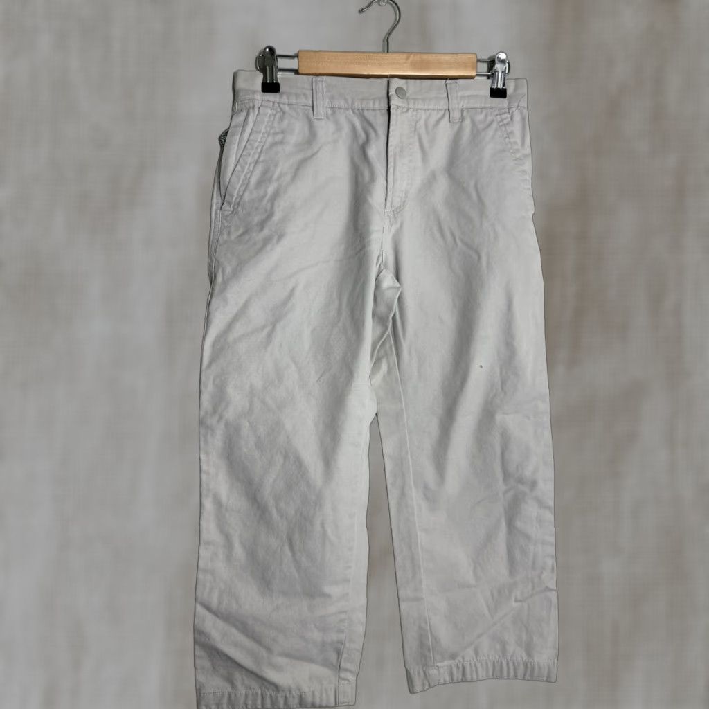Vintage Columbia ROC Pants AL8179 Womens Size 6 Cargo Straight Leg Stone Cotton Hiking Pockets Belted Cream Modern Outdoor Mens Womens gauge Size 28" / US 6 / IT 42 - 1 Thumbnail