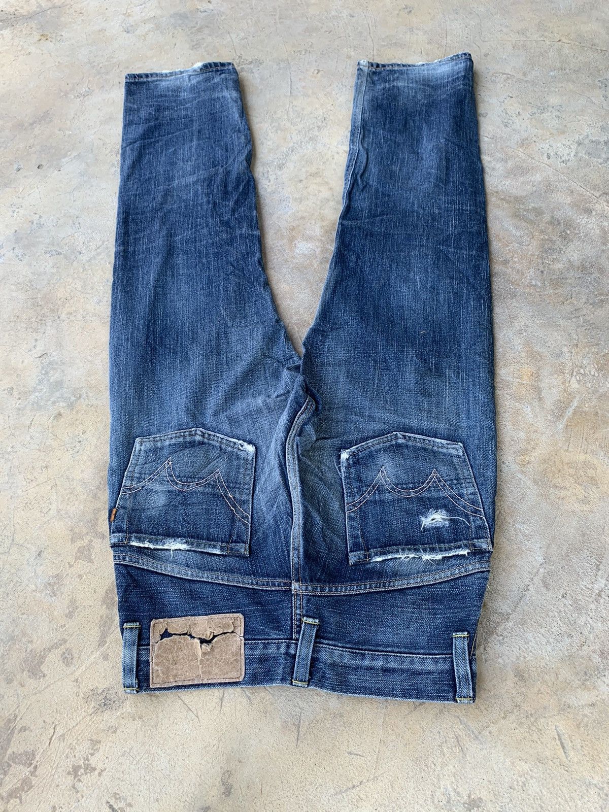Edwin × Japanese Brand Edwin Selvedge Distressed Denim Size US 28 / EU 44 - 4 Thumbnail