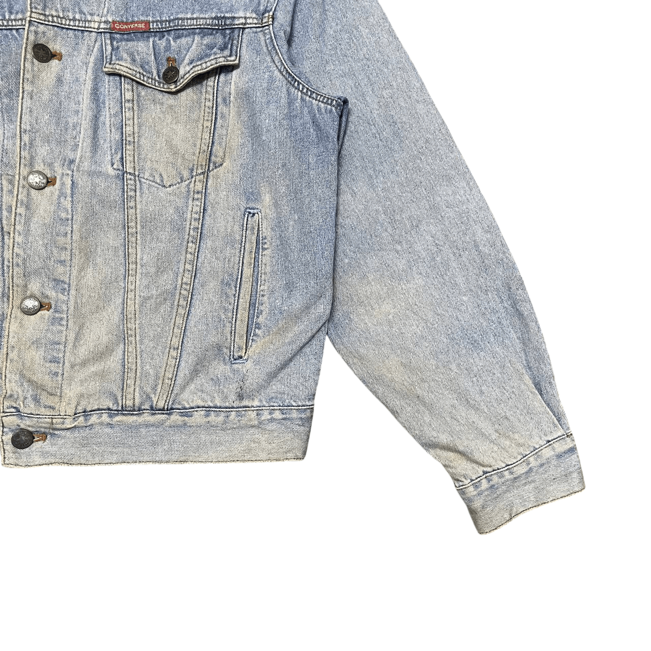 Converse Vintage 90's Converse Trucker Denim Jacket Size US M / EU 48-50 / 2 - 4 Thumbnail