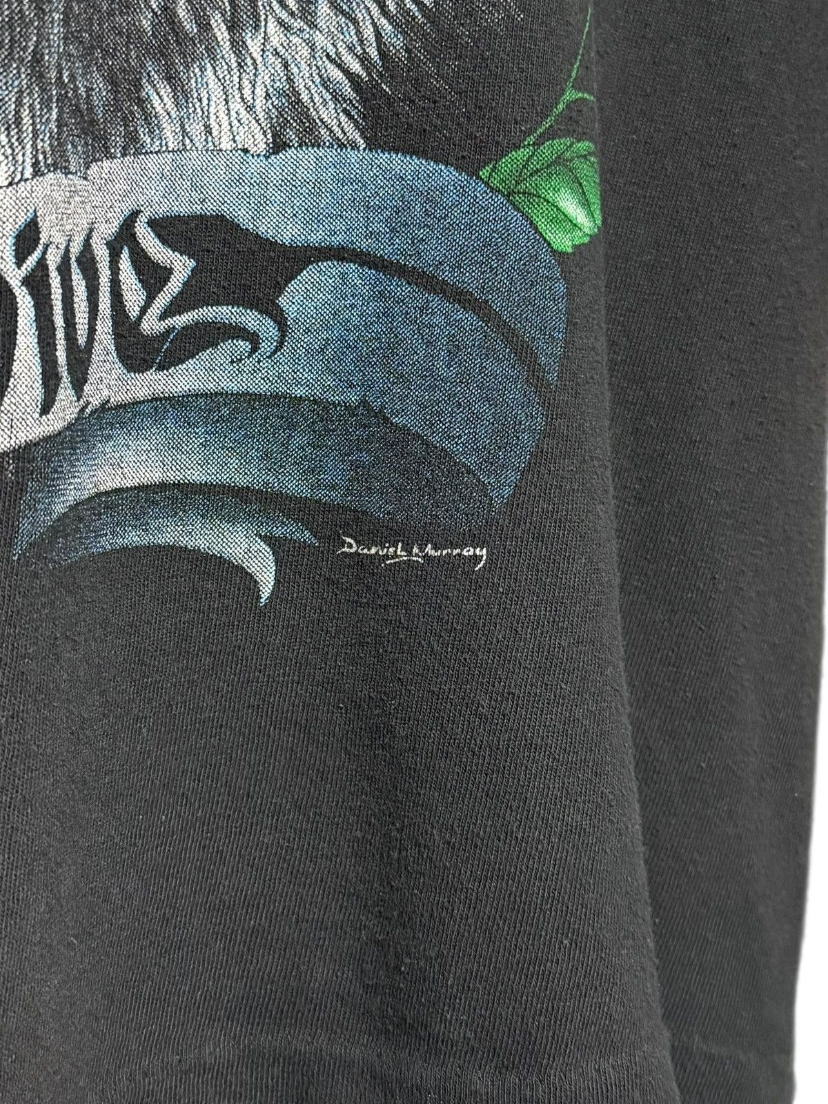 Vintage Vintage 1990s Only the Strong Survive Wolf T-Shirt, Size L! Size US L / EU 52-54 / 3 - 5 Thumbnail