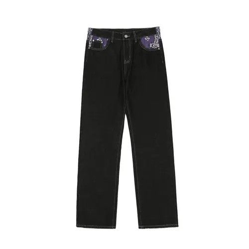 Jean pattern y2k hiphop jeans Size US 32 / EU 48 - 6 Thumbnail