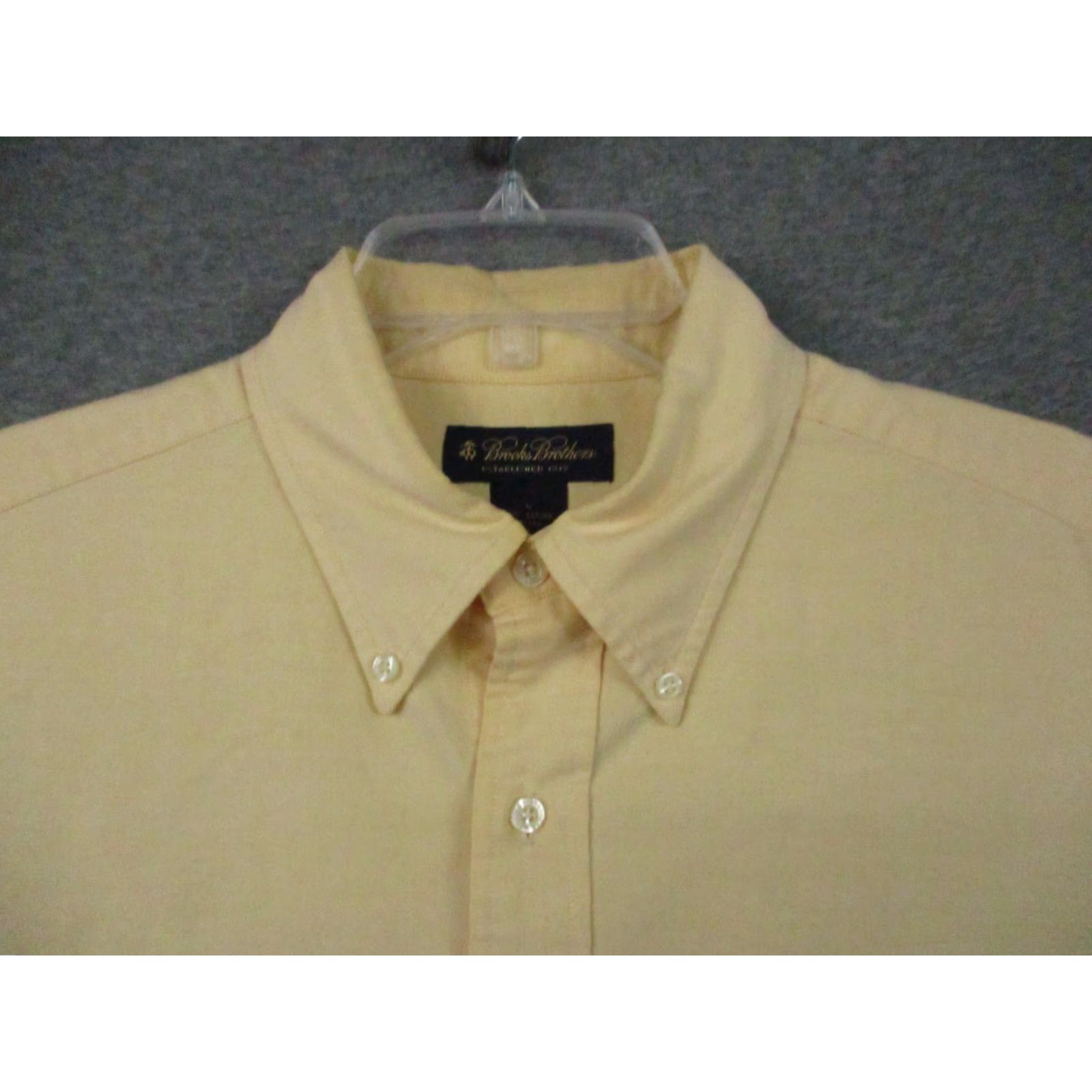 Brooks Brothers VINTAGE Brooks Brothers Shirt Large Yellow Blue Label Hong Kong Size US L / EU 52-54 / 3 - 3 Thumbnail