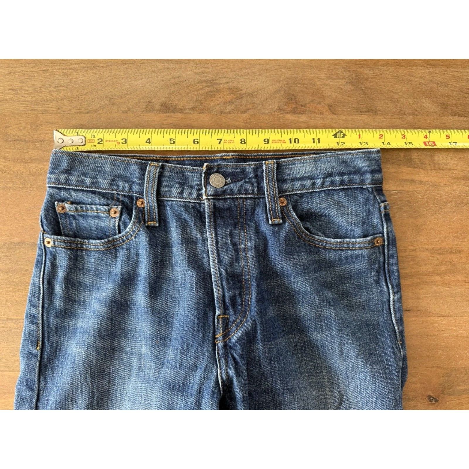 Levi's Levi's Jeans Women's 26 Wedgie Skinny Button Fly Denim 5-Pocket City Logo Blue Slim Contour Relaxed Stretch Size 27" / US 4 / IT 40 - 7 Thumbnail