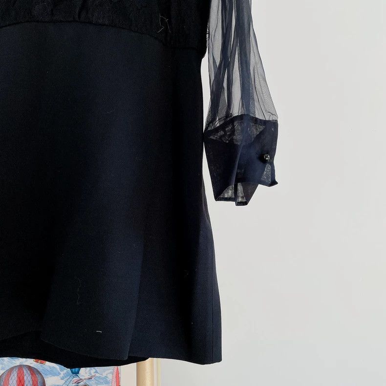 Valentino Valentino Black patchwork lace dress Size M / US 6-8 / IT 42-44 - 4 Thumbnail