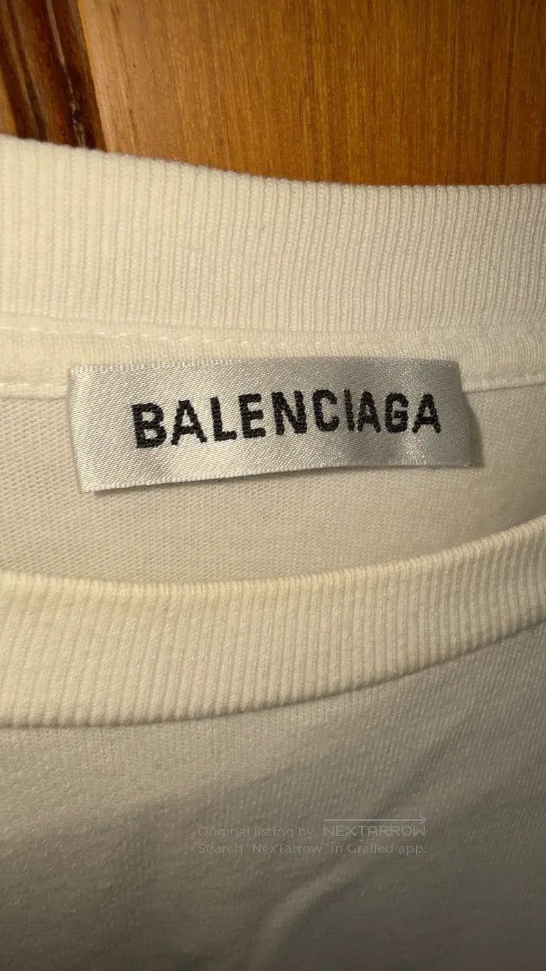 Balenciaga Balenciaga White Wheat T-Shirt Size US XS / EU 42 / 0 - 3 Thumbnail