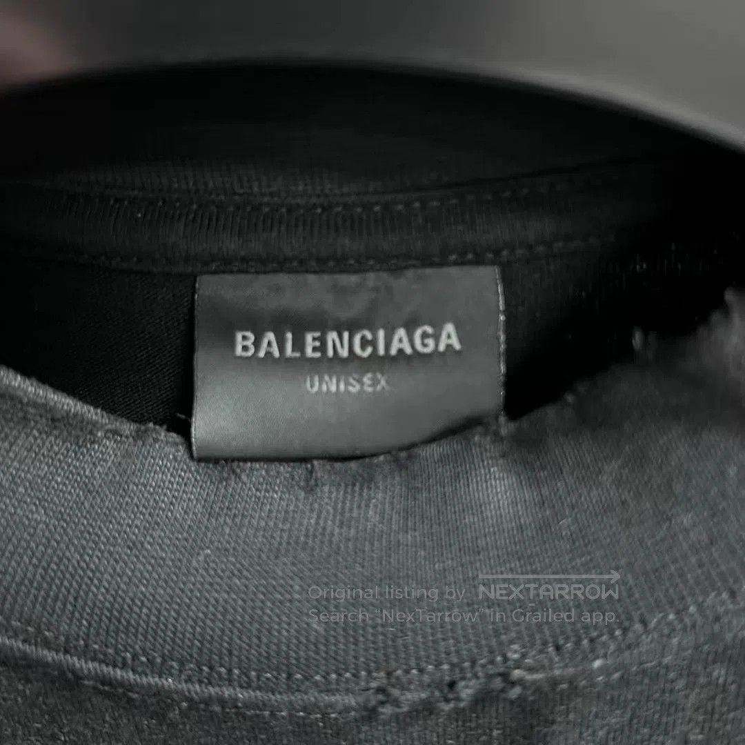 Balenciaga Balenciaga Black Letter Print Crewneck T-shirt. Size US XS / EU 42 / 0 - 5 Thumbnail