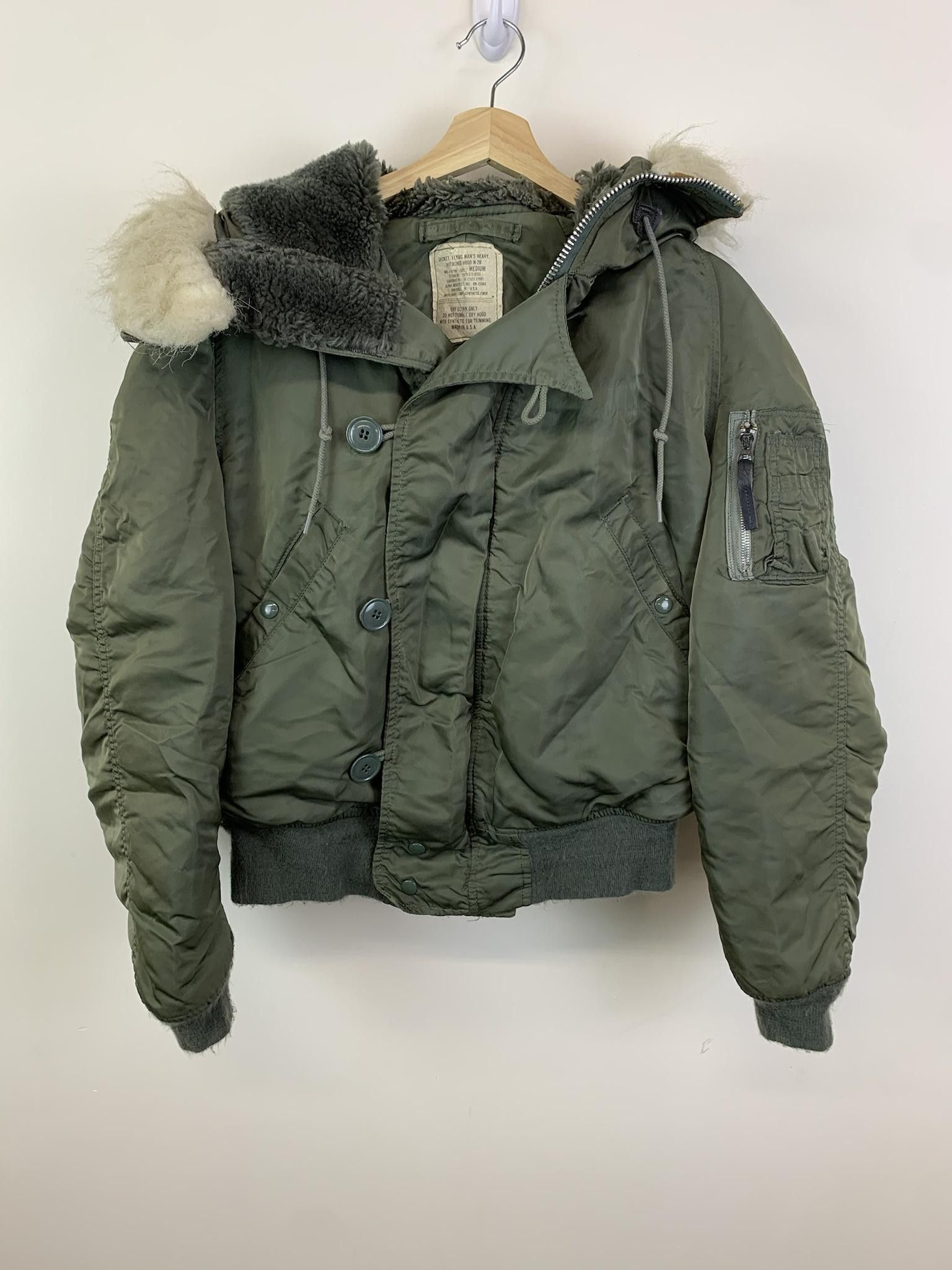 Vintage Vintage Military N-2B Fur Hood Flight jacket | Grailed