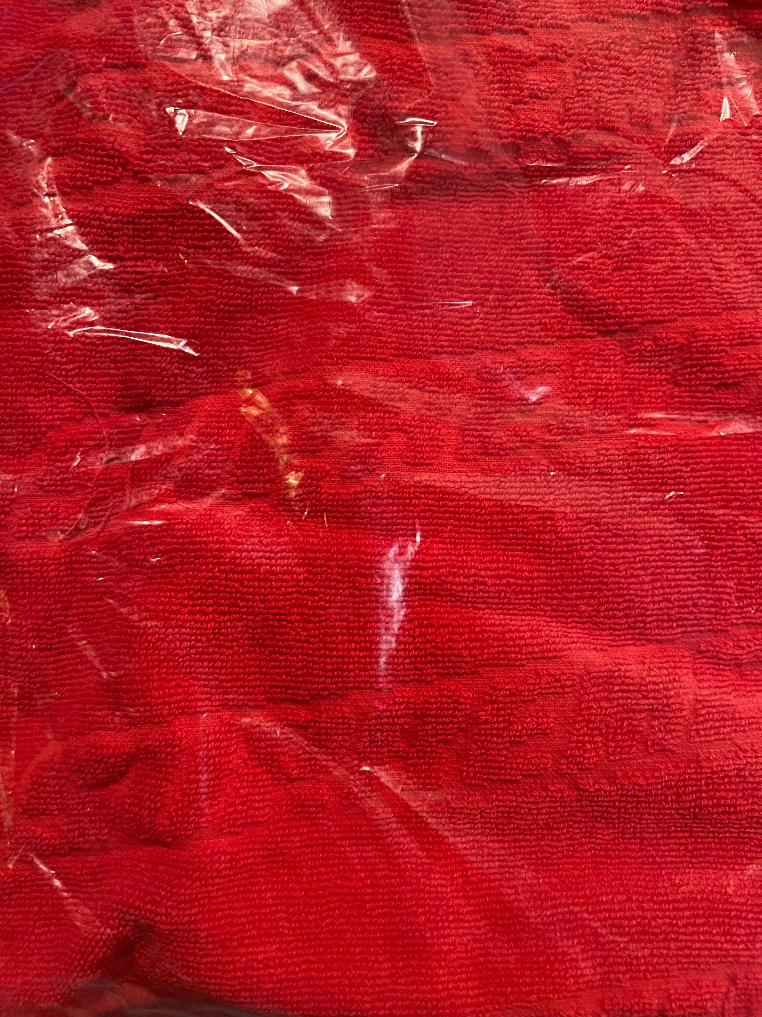 Supreme Red Tonal Repeat Beach Towel