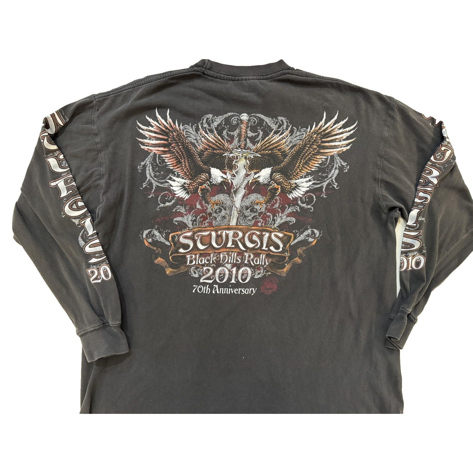 & Other Stories Sturgis Black Hills Rally Shirt Mens LG Long Sleeve 2010 Size US L / EU 52-54 / 3 - 7 Thumbnail