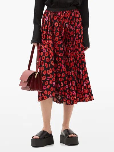 Marni o1y1125 Midi Skirt in Multicolor Size 26" / US 2 / IT 38 - 3 Thumbnail