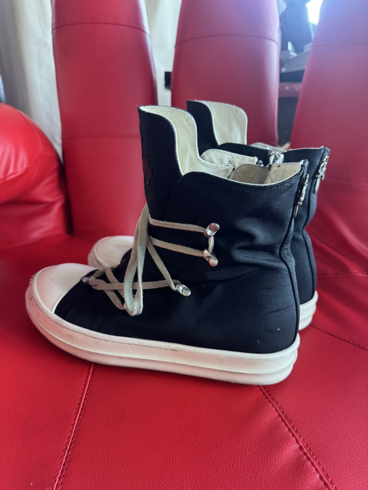 Chrome Hearts × Rick Owens CHROME HEARTS X RICK OWENS HIGHTOP SNEAKERS RARE Size US 10 / EU 43 - 3 Thumbnail