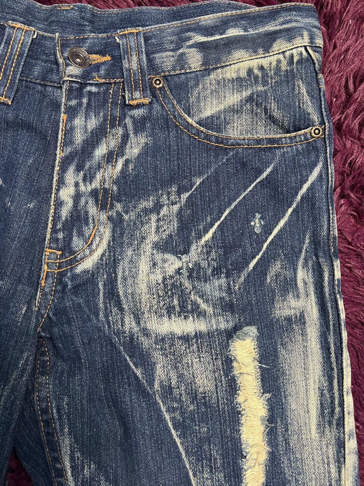 Japanese Brand World Jeans International Japanese Brand Distressed (45) Size US 31 - 4 Thumbnail