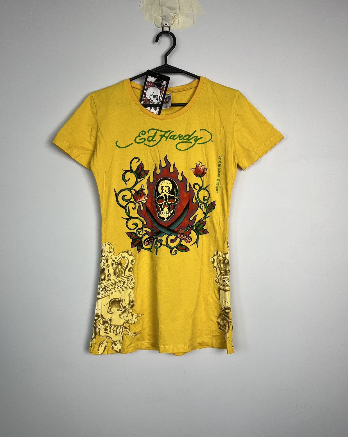 Ed Hardy Long Tshirt Ed Hardy New Width Tags Size L / US 10 / IT 46 - 1 Thumbnail