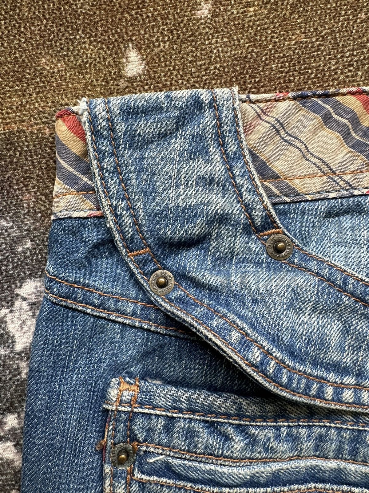 Dolce & Gabbana 2007SS - D&G cummerband spiral denim buckle back Size US 33 - 10 Thumbnail