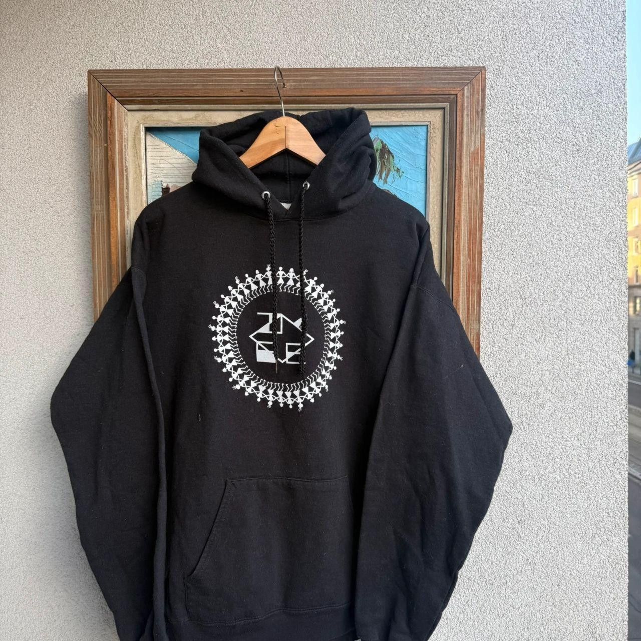 Vintage FOTL Folk Black Hoodie Vintage y2k Printed Graphic Size US L / EU 52-54 / 3 - 3 Thumbnail