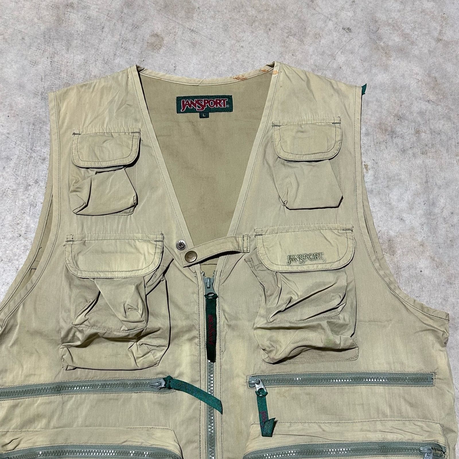 Jansport Vintage Jansport Tactical Vest size Large in Men Size US L / EU 52-54 / 3 - 3 Thumbnail