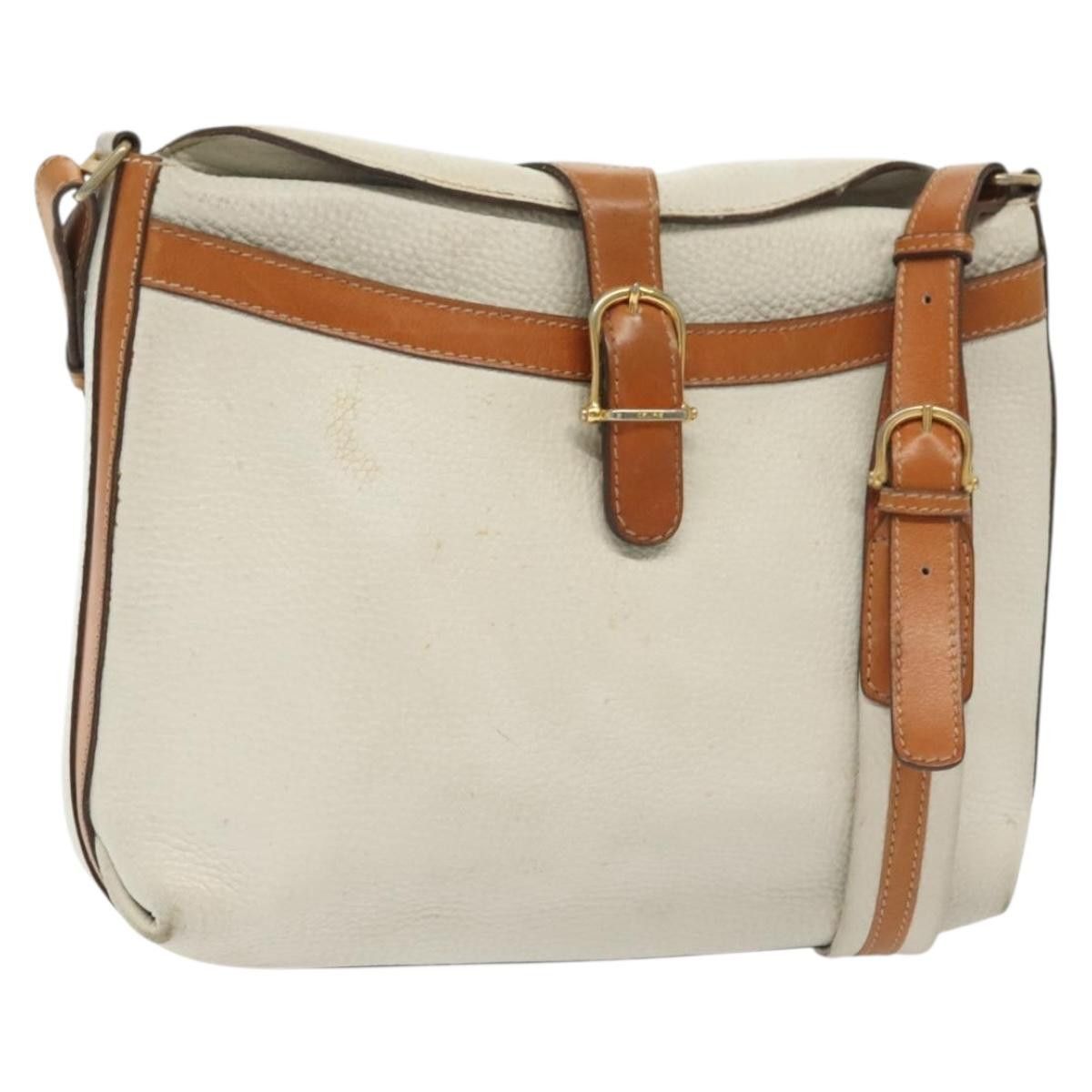 Celine CELINE Shoulder Bag Leather White Silver Size ONE SIZE - 1 Thumbnail