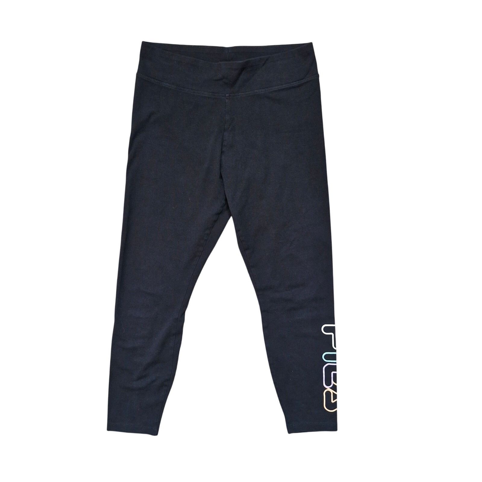 Fila Fila Leggings Women’s L Black High-Rise Yoga Pants Size 34" / US 12 / IT 48 - 1 Thumbnail
