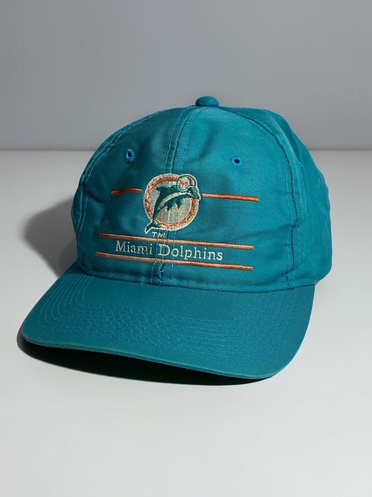 NFL Rare 80s Miami Dolphins Logo Annco Sharktooth Snapback Hat Size ONE SIZE - 2 Thumbnail