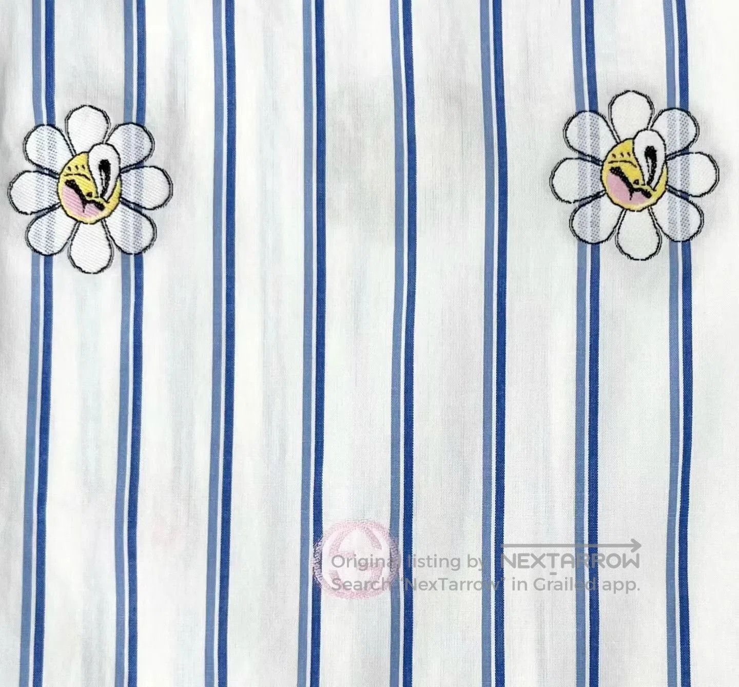 Other Gucci SS24 Blue Striped Daisy Jacket. Size S / US 4 / IT 40 - 5 Thumbnail