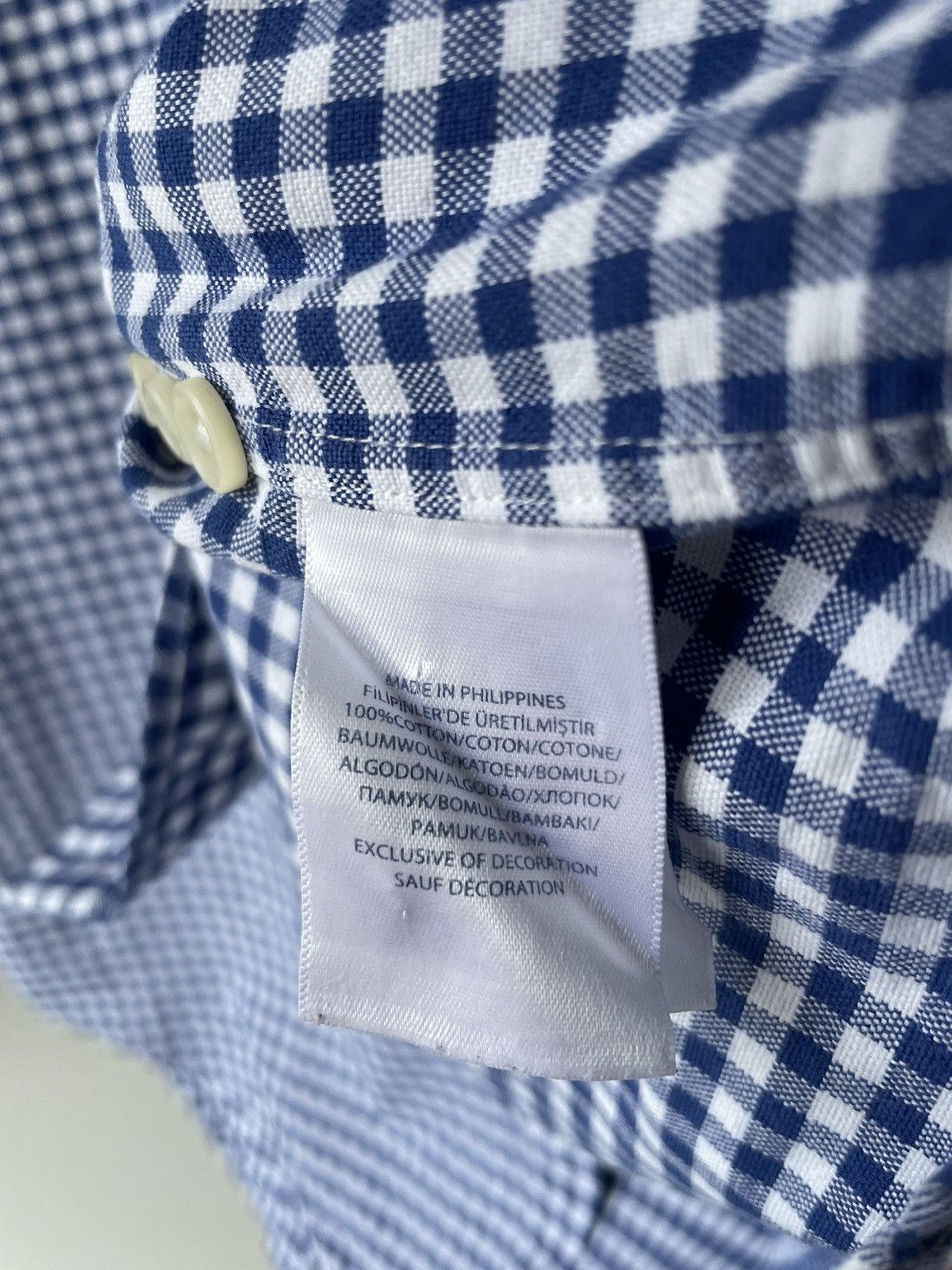 Polo Ralph Lauren × Ralph Lauren × Vintage Vintage Polo Ralph Lauren Shirt Button Up Flannel Blue/White Size US L / EU 52-54 / 3 - 13 Thumbnail