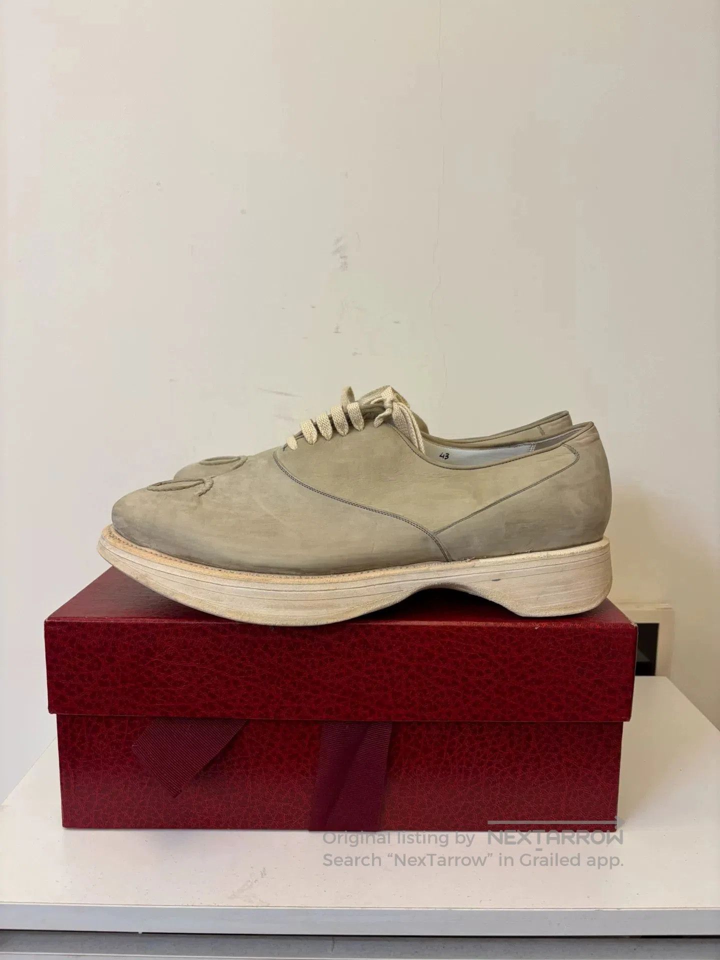 Other Le Yucca's Distressed Thick Sole Leather Shoes. Size US 10 / EU 43 - 3 Thumbnail