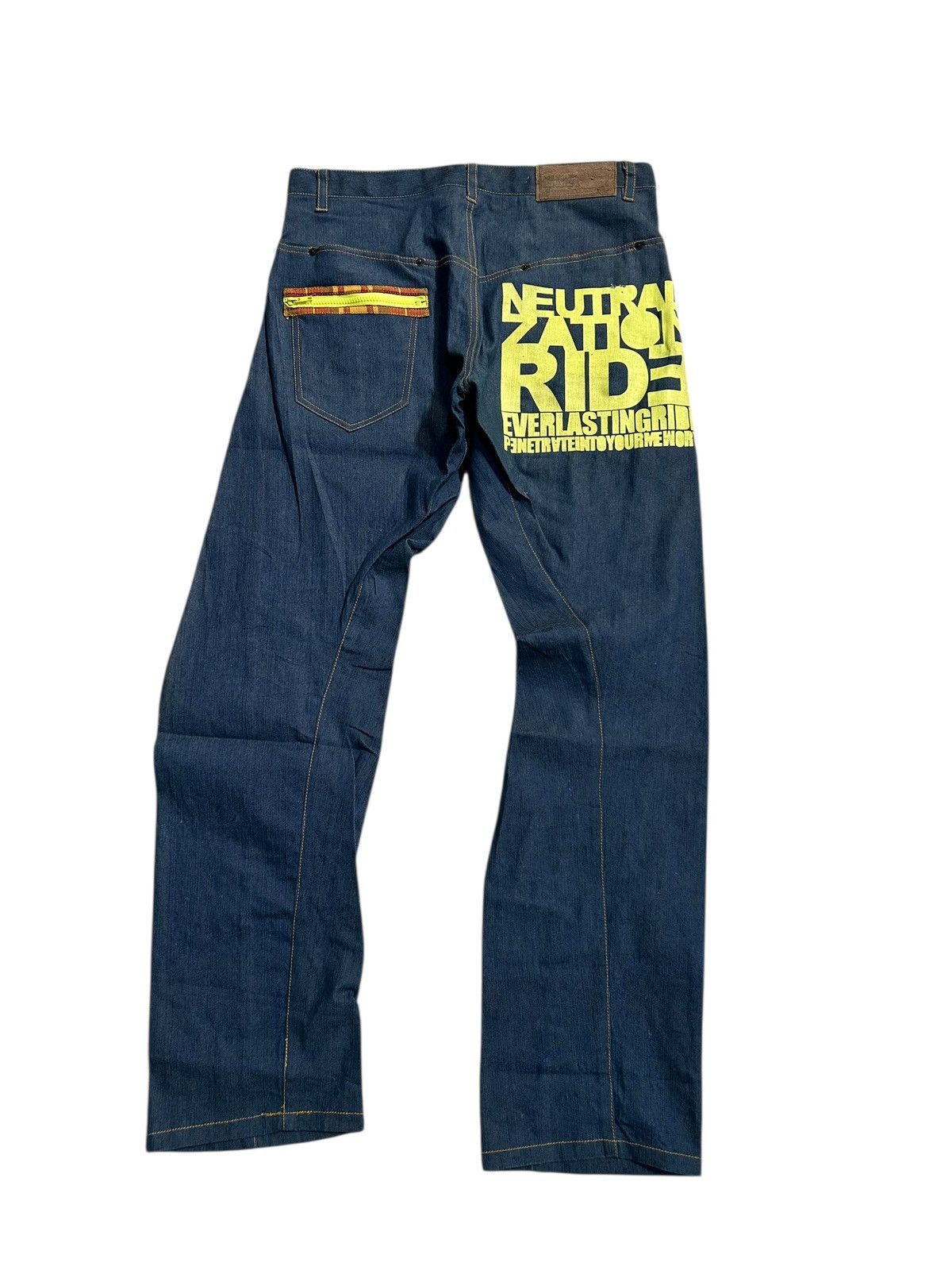 Japanese Brand × Kapital × Vintage Japanese Punk Hip Hop Style Ever LastingRide Denim Jeans Size US 34 / EU 50 - 6 Thumbnail