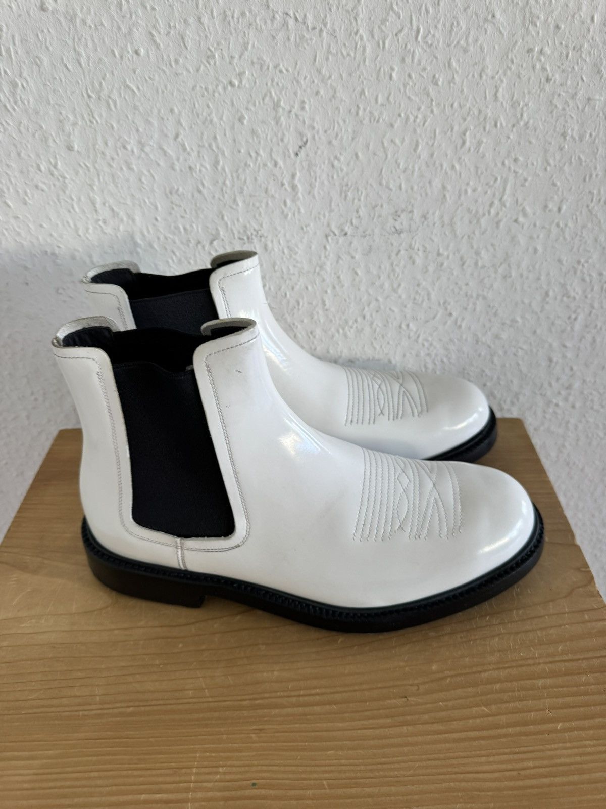 Calvin Klein 205W39NYC Chelsea Boots White Size US 8 / EU 41 - 9 Thumbnail