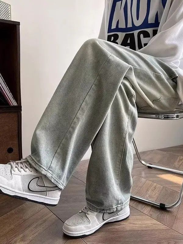 Japanese Brand × Jean Retro casual high street straight leg jeans Size US 32 / EU 48 - 4 Thumbnail
