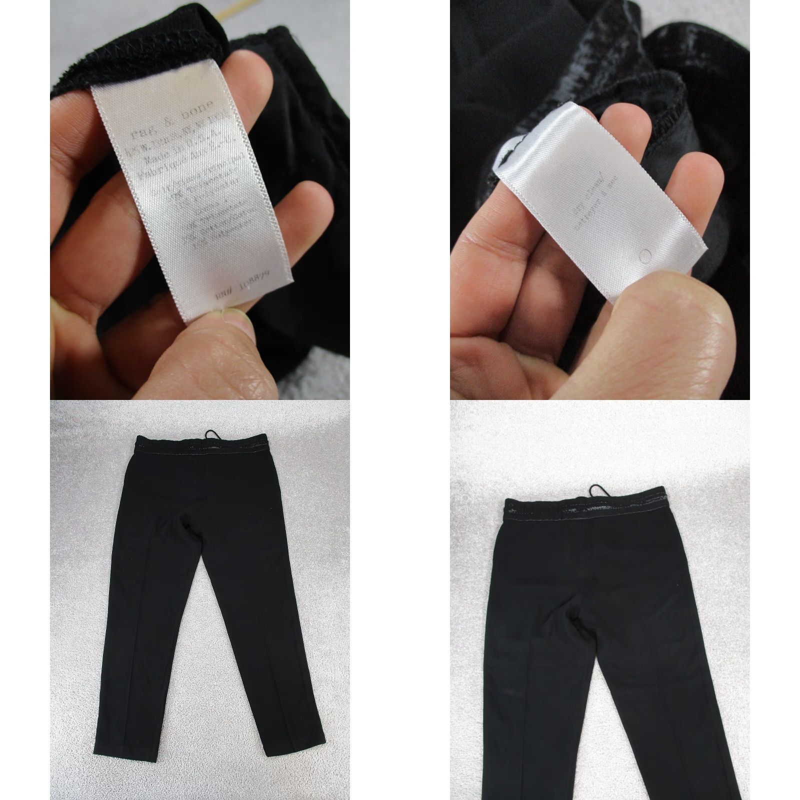 Rag & Bone rag & bone Pants Womens M Black Crepe Drawstring Taper Leg Ankle - Womens Size 32" / US 10 / IT 46 - 8 Thumbnail