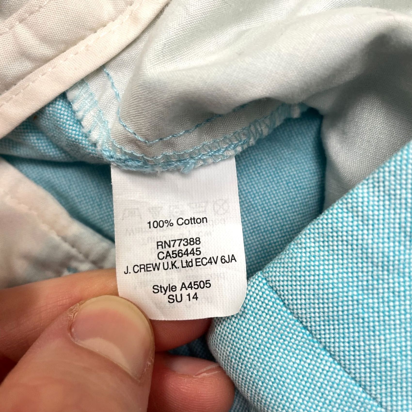 J.Crew J.CREW Bermuda Shorts Women 00 Blue Mid Rise Cotton Pockets Casual 28x2.5 Size 24" / US 00 / IT 34 - 6 Thumbnail