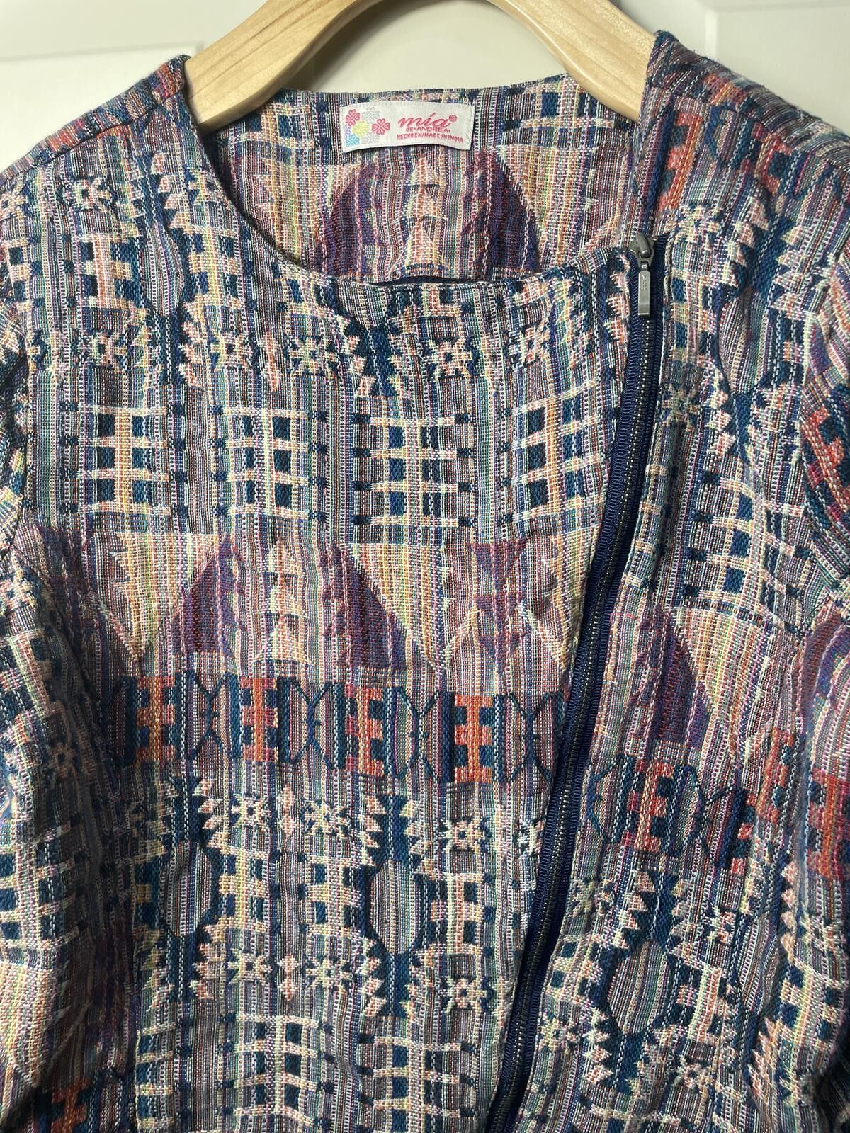 Other Mía de Andrea Jacket Womens Sz Medium Lightweight Boho EUC Size M / US 6-8 / IT 42-44 - 5 Thumbnail