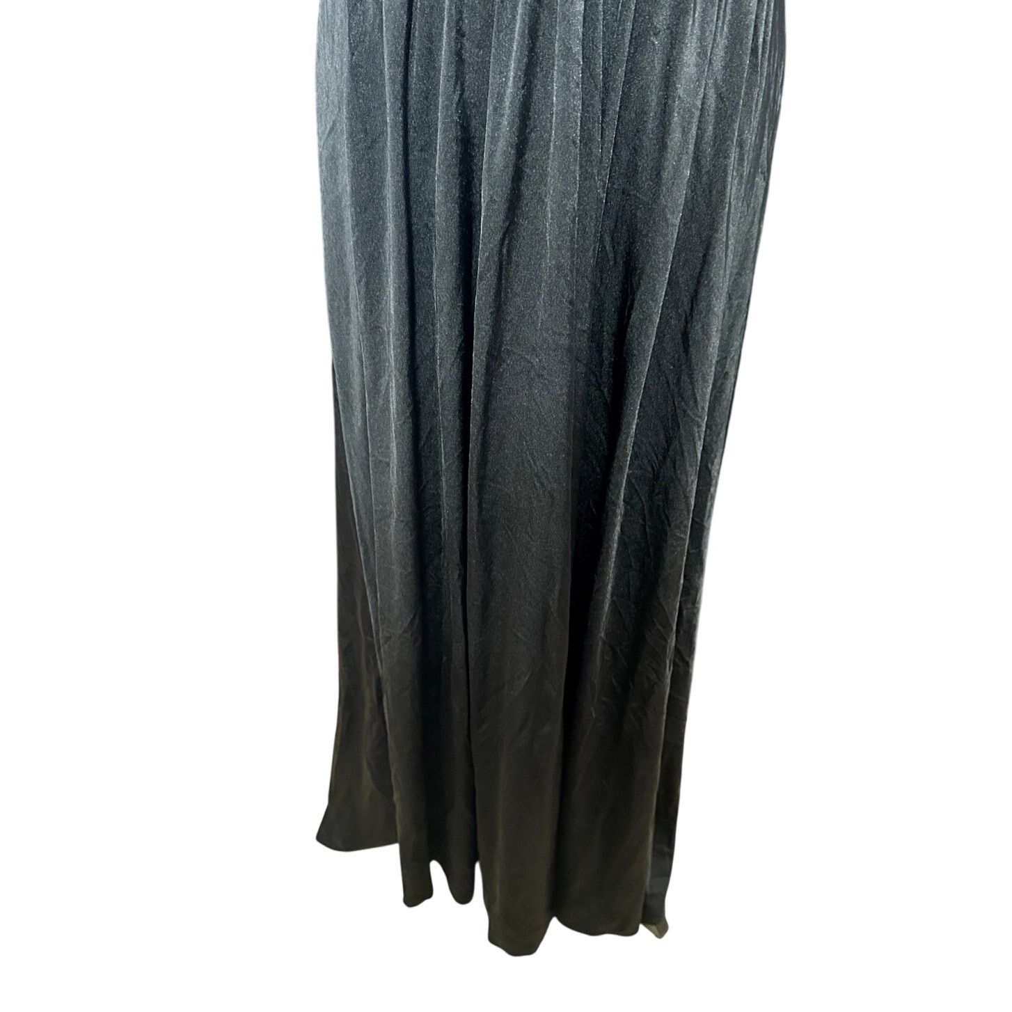 Other La Femme Formal Maxi Gown Deep V-Neck Sleeveless Black 16 Size XXL / US 16-18 / IT 52-54 - 4 Thumbnail