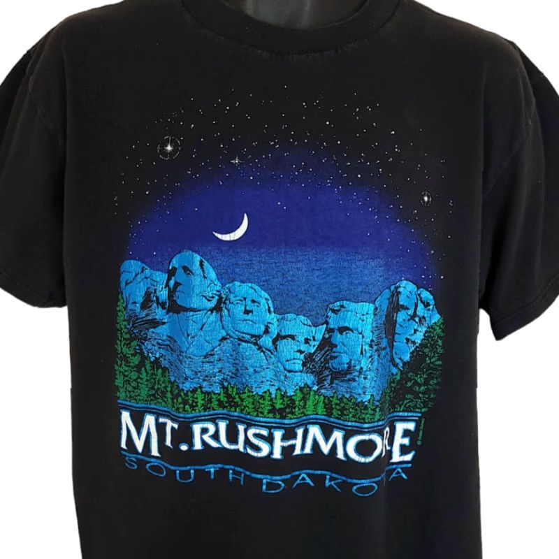 Vintage VINTAGE Mount Rushmore T Shirt Mens Size L 90s South Dakota Made In USA Nike Size US L / EU 52-54 / 3 - 2 Thumbnail