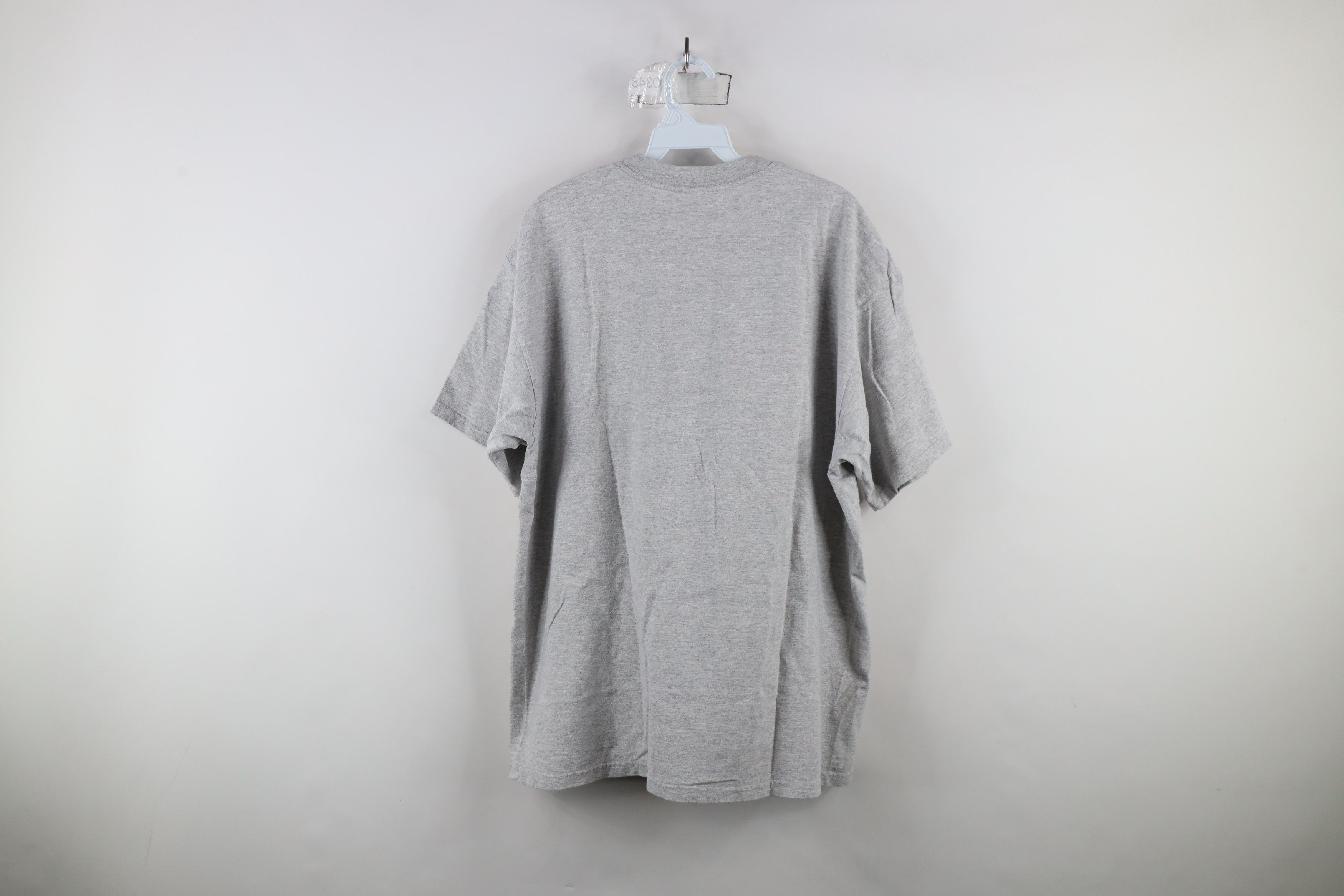 Nike × Vintage Vintage 90s Nike Travis Scott Center Swoosh T-Shirt Gray Size US L / EU 52-54 / 3 - 8 Thumbnail