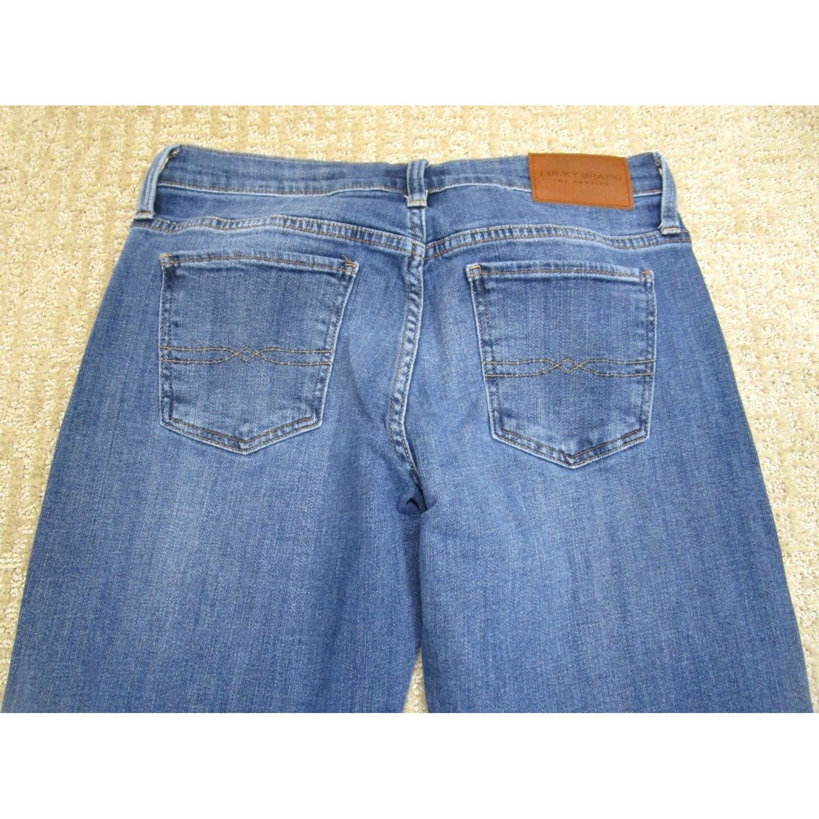 Lucky Brand Lucky Brand Easy Rider Jeans Women 8 Blue Bootcut Mid Rise Light Wash Denim Pants Size 30" / US 8 / IT 44 - 4 Thumbnail
