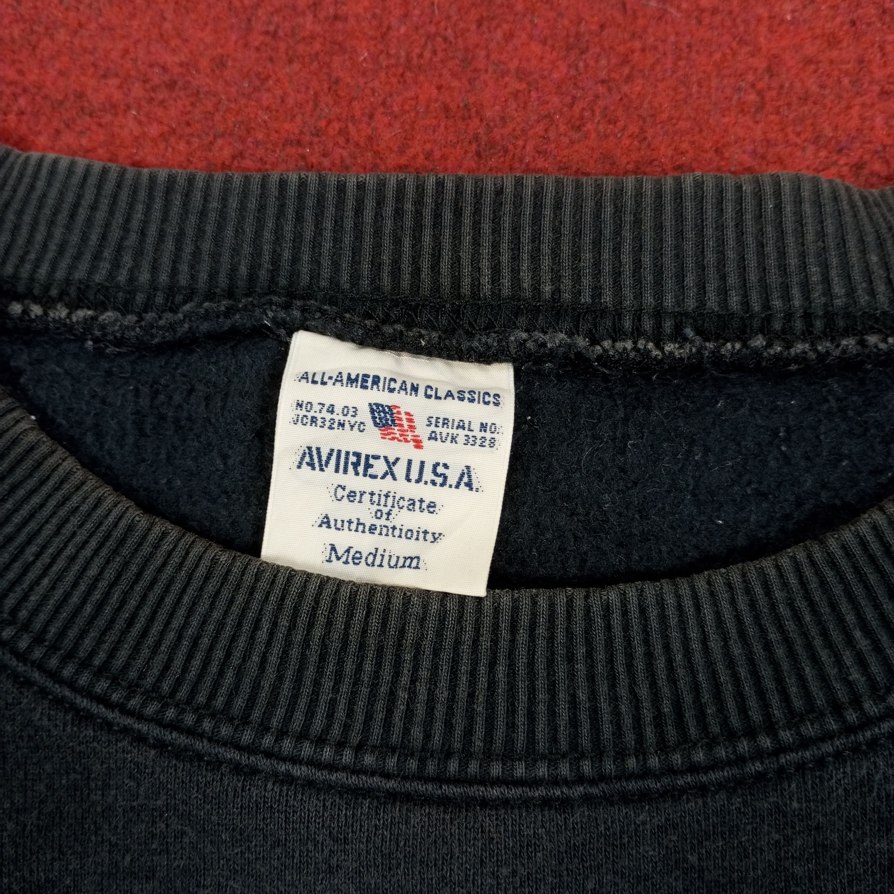 Avirex × Vintage Avirex Spellout Design Streetwear Style Sweatshirt Size US S / EU 44-46 / 1 - 7 Thumbnail