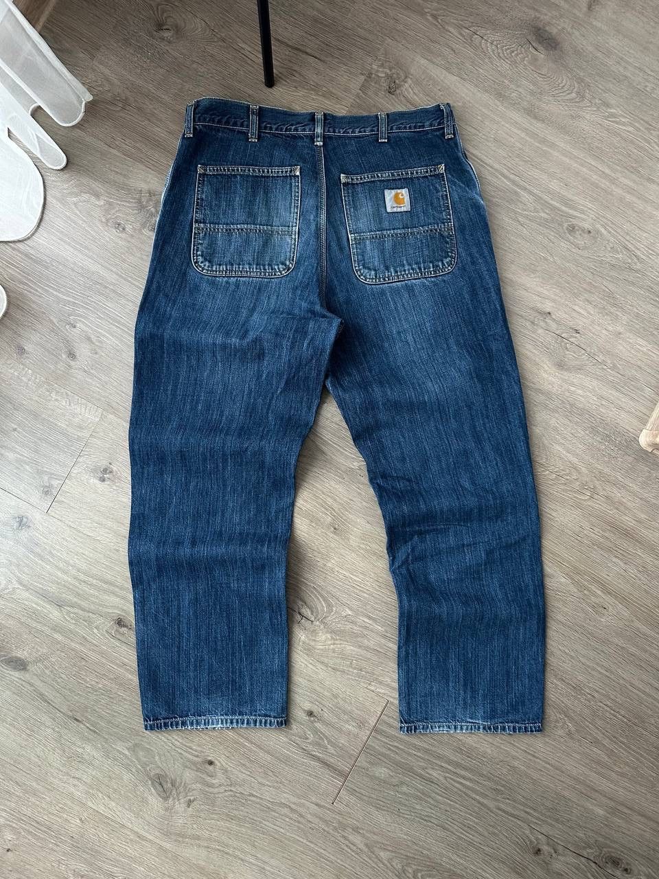 Carhartt × Carhartt Wip × Vintage Vintage Carhartt Simple Denim Distressed Faded Pants Size US 34 / EU 50 - 1 Thumbnail