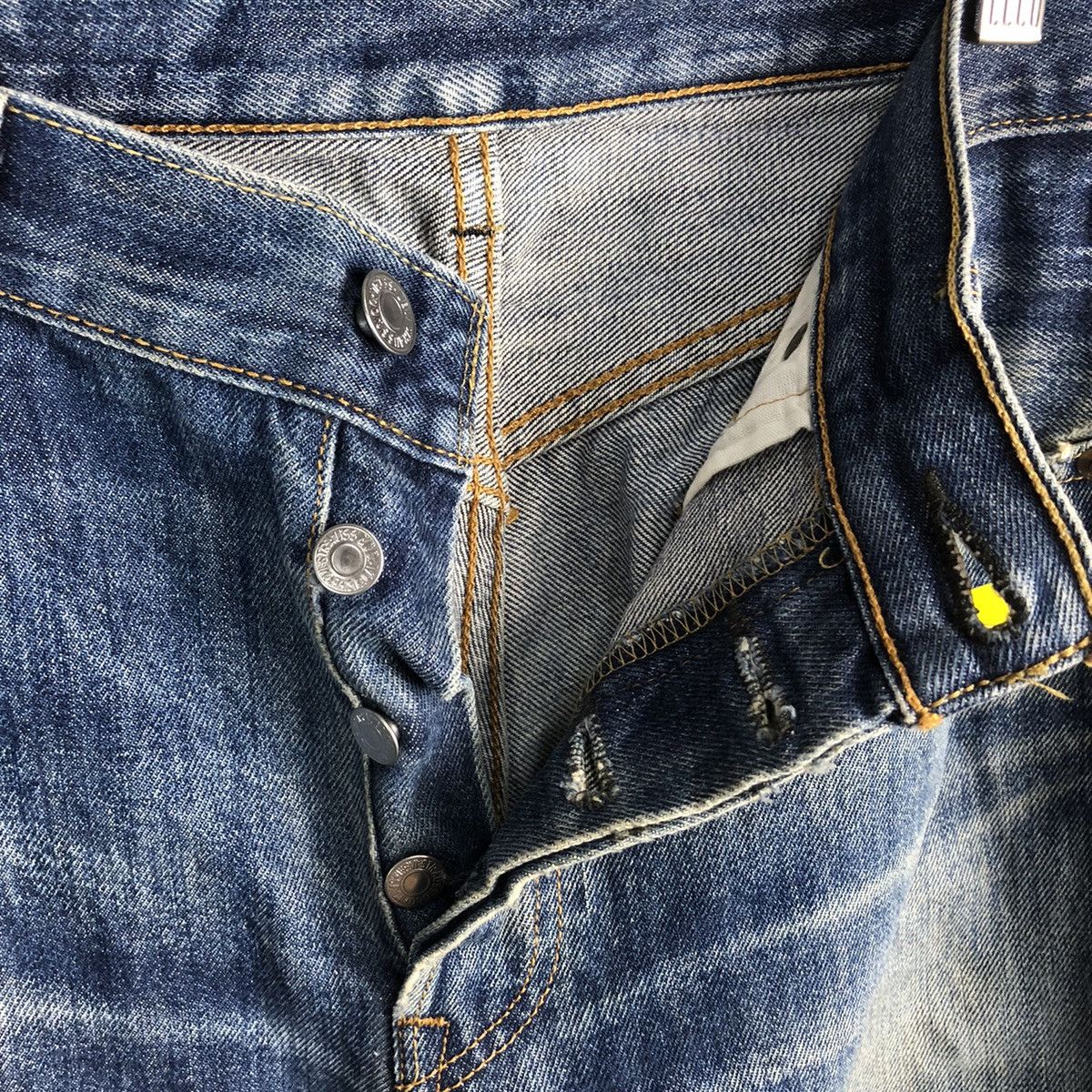 Levi's 501 Levis Blue Distressed ripped Denim Pants #A1443 Size US 30 / EU 46 - 13 Thumbnail