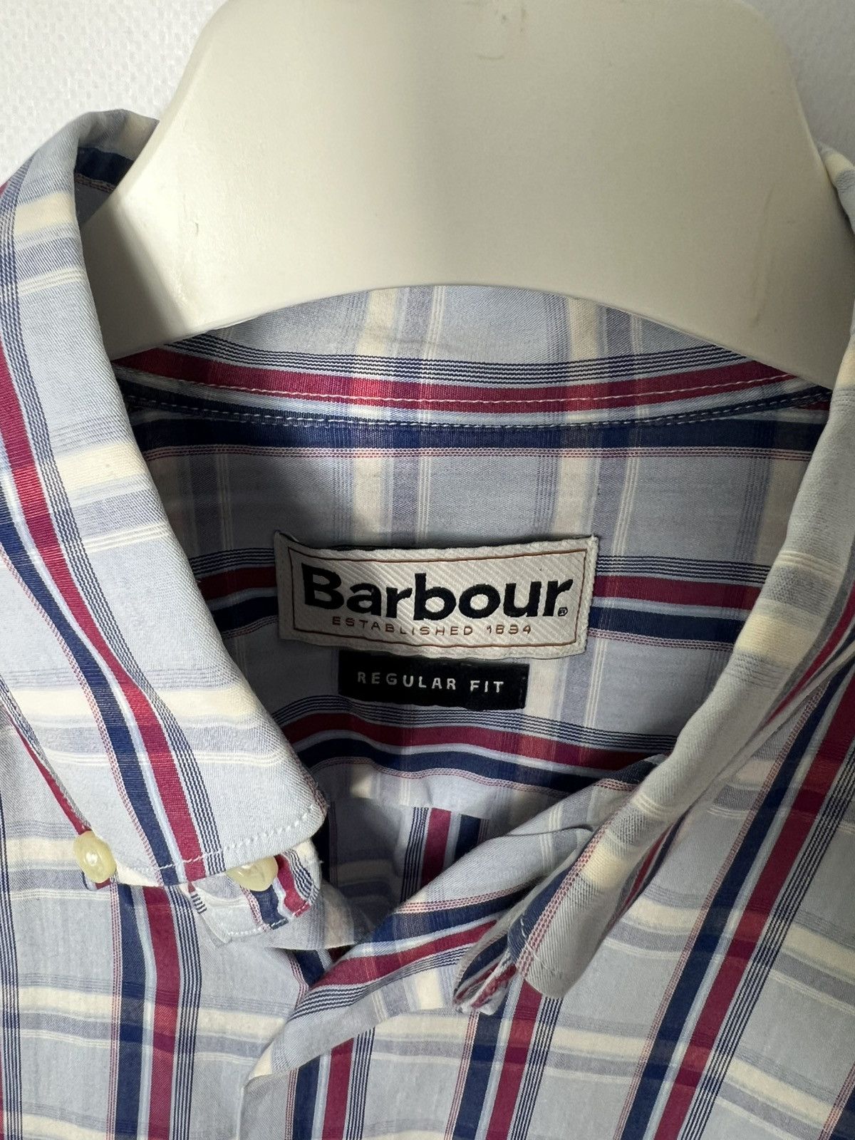 Barbour Vintage streetwear designer Barbour Plaid Button Up Shirt Size US L / EU 52-54 / 3 - 5 Thumbnail