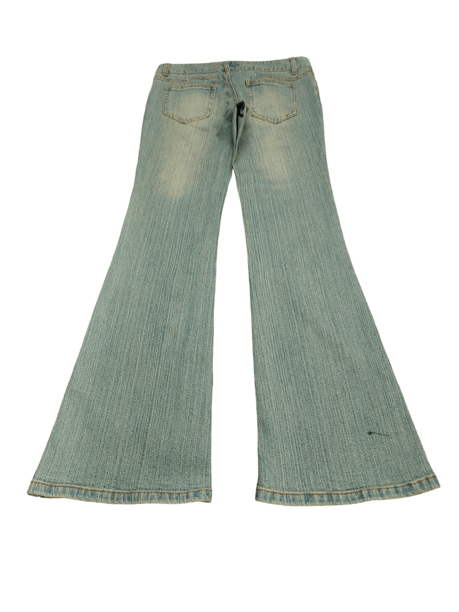 If Six Was Nine Flare Jeans Muuga Distress Faded Boot Cut Y2k Low Rise Size US 30 / EU 46 - 11 Thumbnail