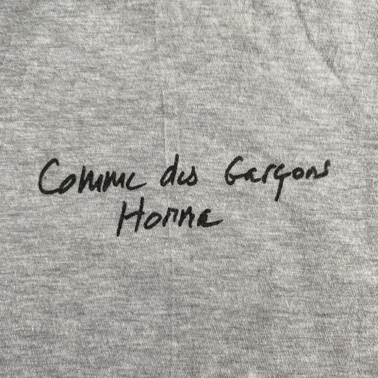 Comme des Garcons Homme Vintage 1992 Hand Script Logo T Shirt Size US M / EU 48-50 / 2 - 4 Thumbnail