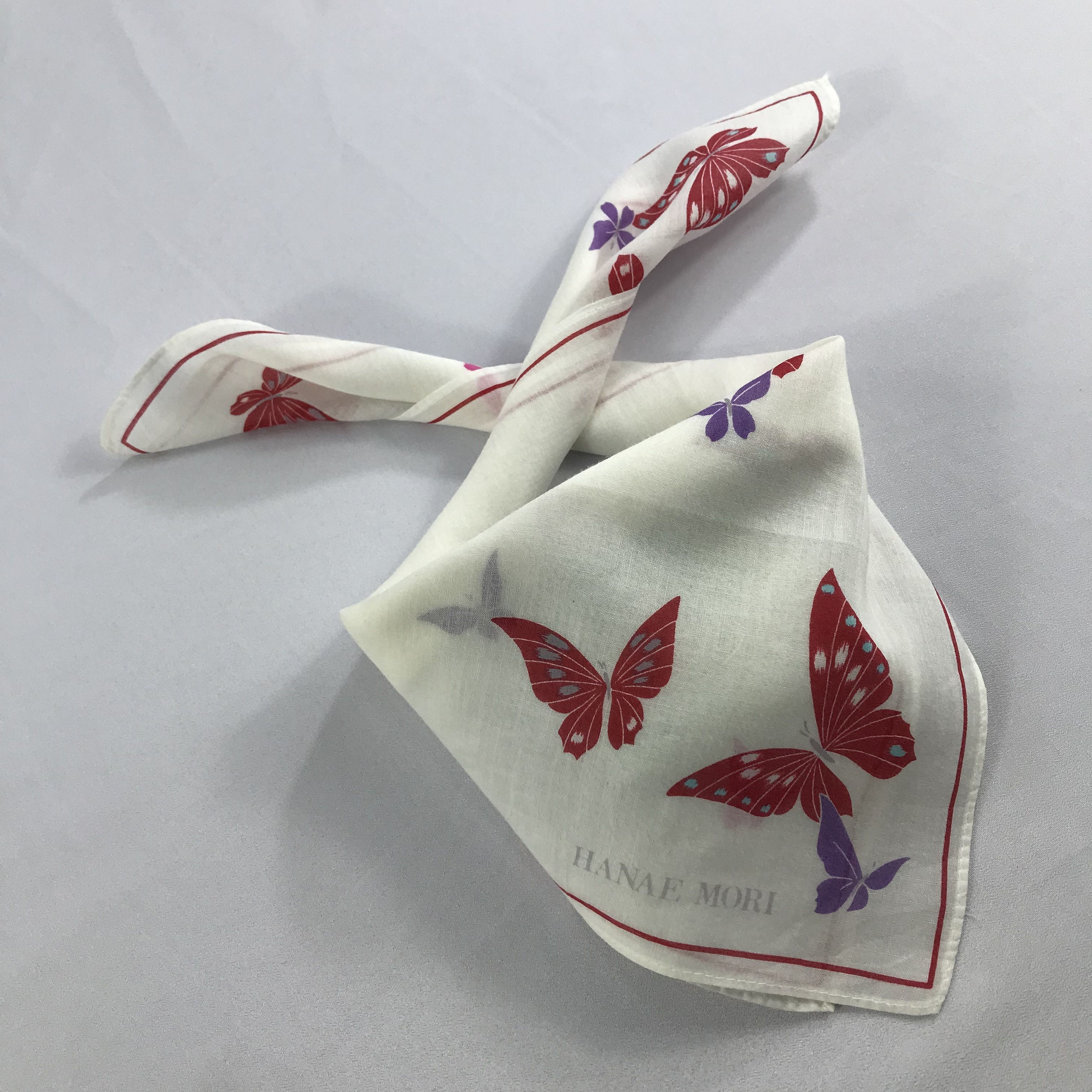 Hanae Mori Hanae Mori Bandana / Handkerchief / Neckerchief - S2643 Size ONE SIZE - 4 Thumbnail