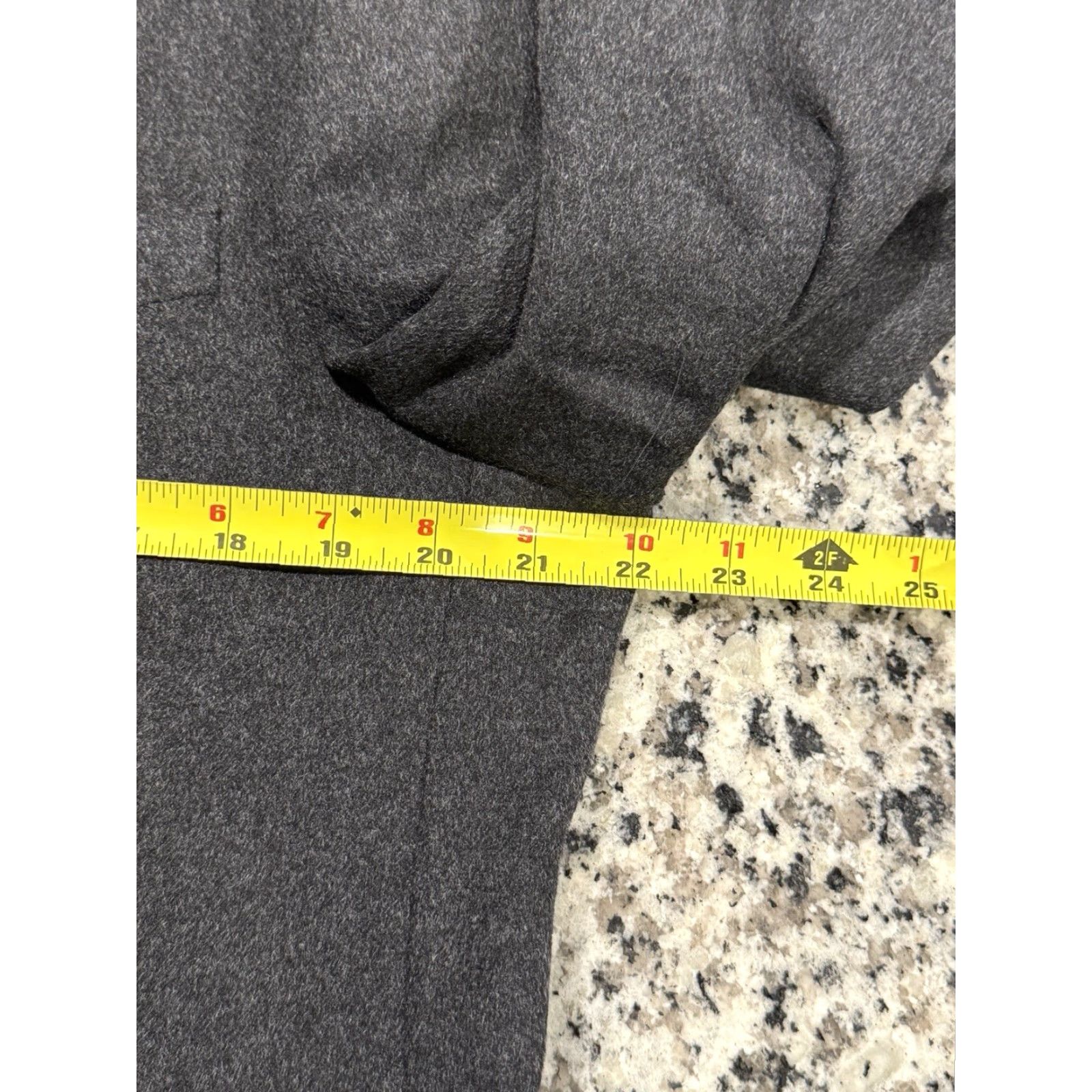 Tommy Hilfiger Tommy Hilfiger Sport Coat Men 42S Charcoal Gray Wool Silk Cashmere Blazer Jacket Size 42R - 6 Thumbnail