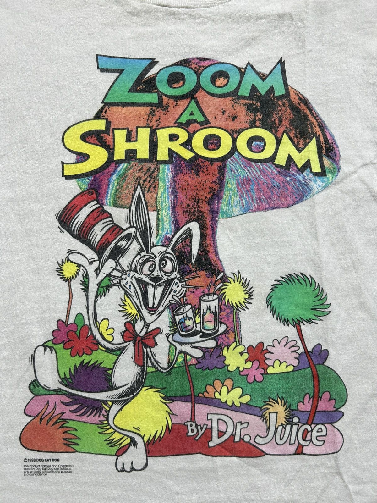 Vintage Vintage 90s Zoom a Shroom Dr Juice Parody Drug Tee Dog 1993 Size US XL / EU 56 / 4 - 2 Thumbnail