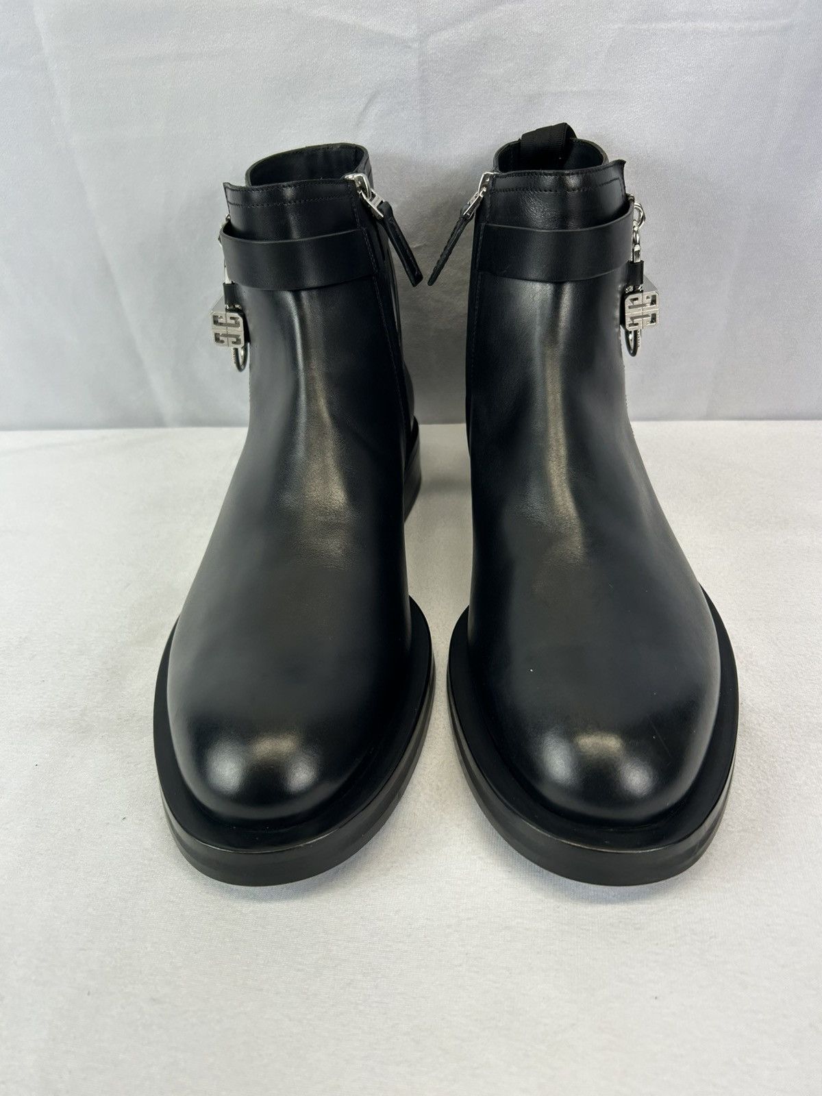 Givenchy Givenchy Lock Ankle Boots In Leather Size US 12 / EU 45 - 6 Thumbnail