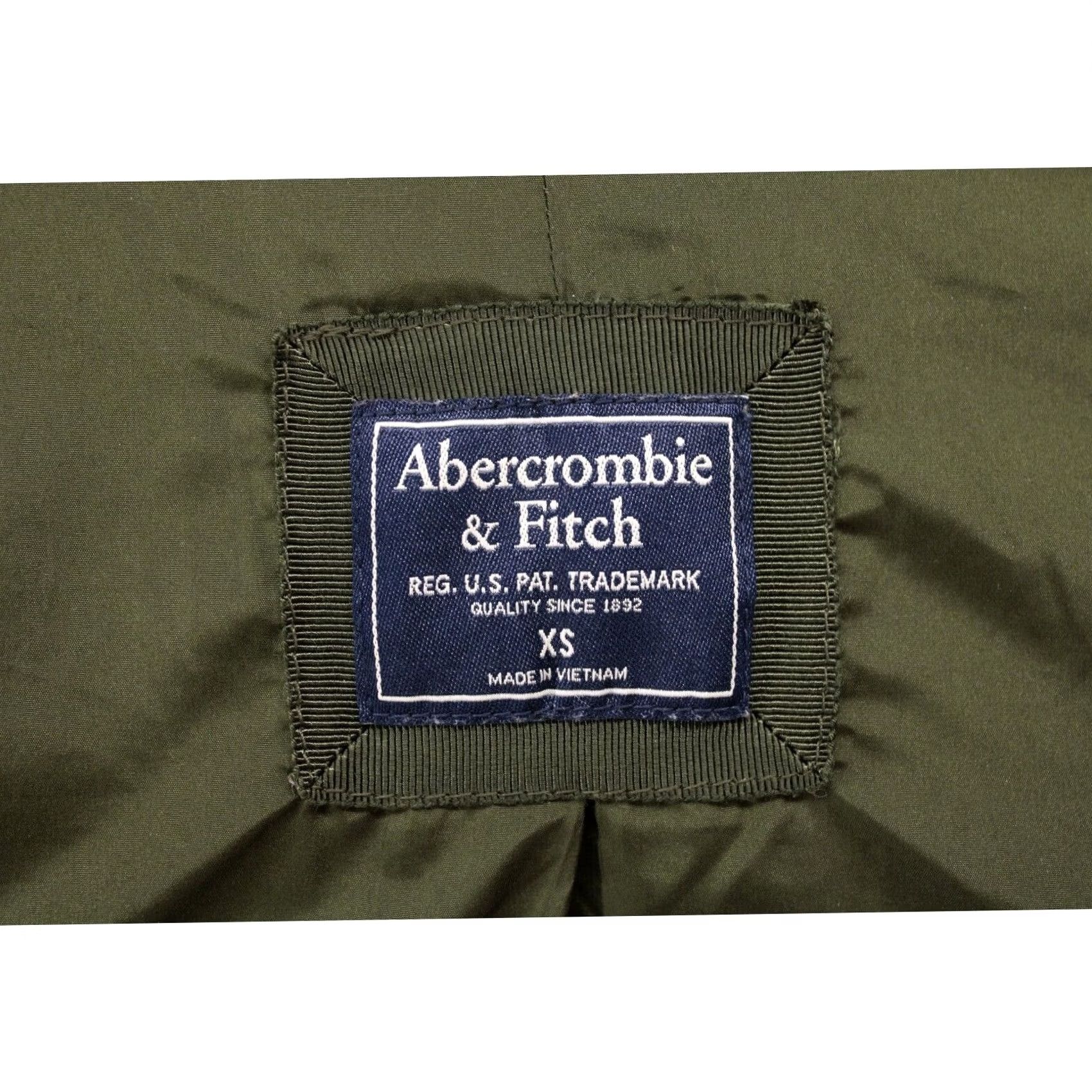 Abercrombie & Fitch Abercrombie & Fitch Bomber Jacket Green XS Women Long Sleeve Zip Sherpa Army Fall Winter Casual Size XS / US 0-2 / IT 36-38 - 5 Thumbnail