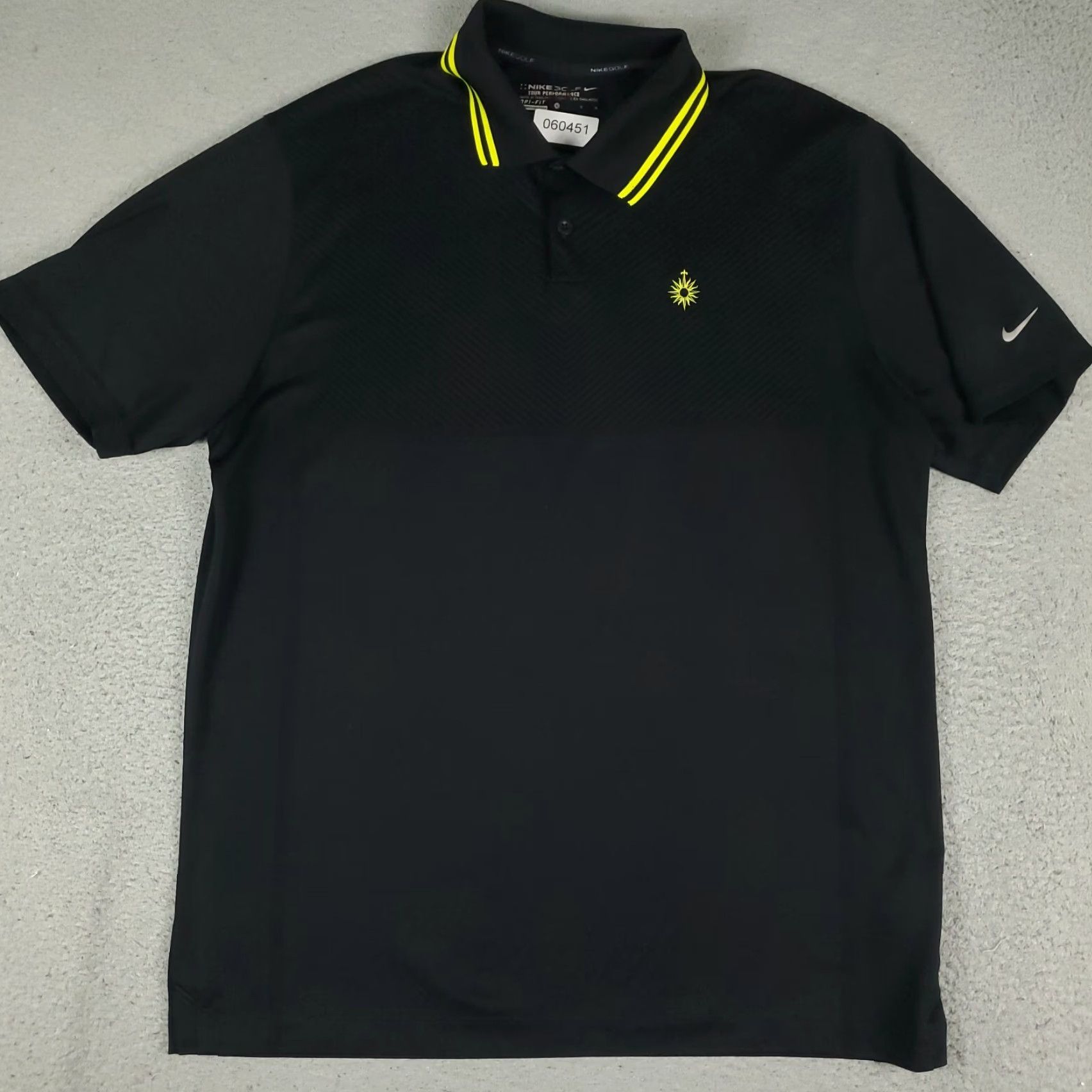Nike Nike Polo Shirt Mens Large Black Swoosh Golf Short Sleeve Casual Size US L / EU 52-54 / 3 - 2 Thumbnail