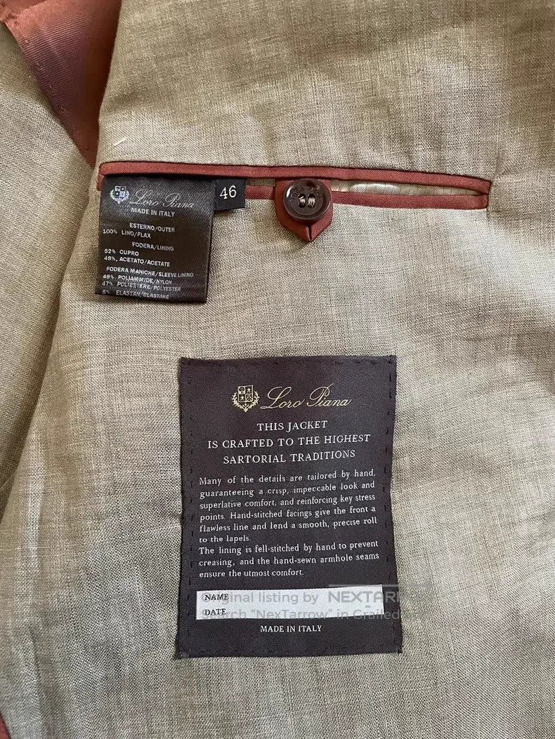 Loro Piana Loro Piana Flax single-layer suit jacket Size 46L - 6 Thumbnail