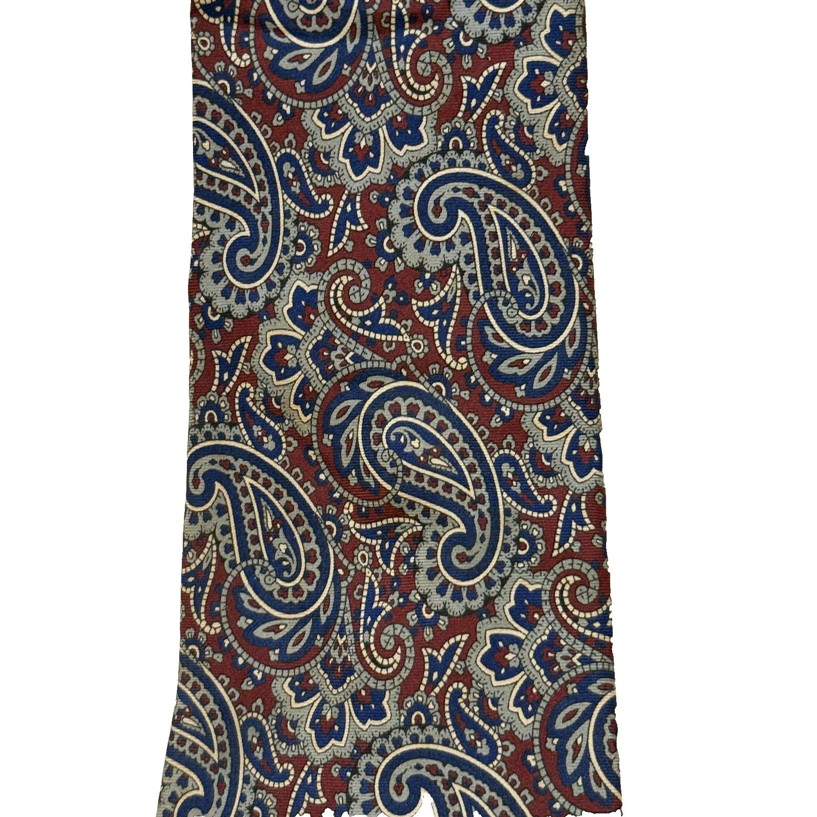 Mario Valentino Vintage Mario Valentino Tie Mens Paisley 100% Silk USA Size ONE SIZE - 2 Thumbnail